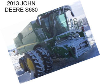 2013 JOHN DEERE S680