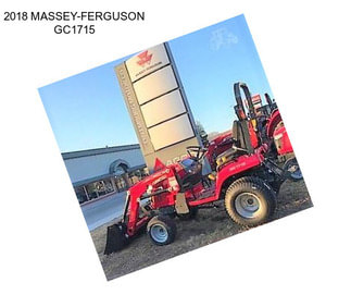 2018 MASSEY-FERGUSON GC1715