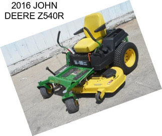 2016 JOHN DEERE Z540R