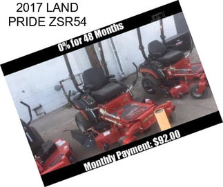 2017 LAND PRIDE ZSR54