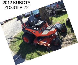 2012 KUBOTA ZD331LP-72