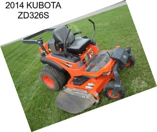 2014 KUBOTA ZD326S