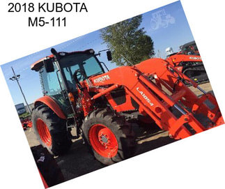 2018 KUBOTA M5-111