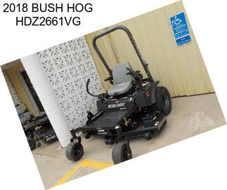 2018 BUSH HOG HDZ2661VG