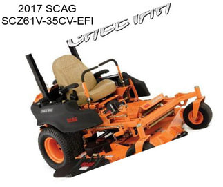 2017 SCAG SCZ61V-35CV-EFI