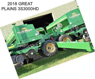 2018 GREAT PLAINS 3S3000HD