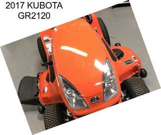 2017 KUBOTA GR2120