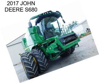 2017 JOHN DEERE S680