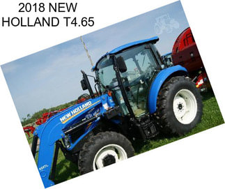 2018 NEW HOLLAND T4.65