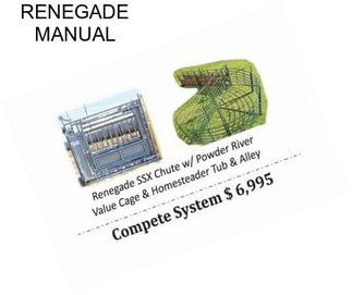 RENEGADE MANUAL