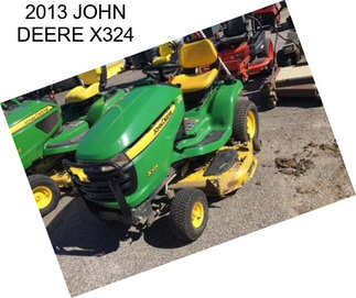 2013 JOHN DEERE X324