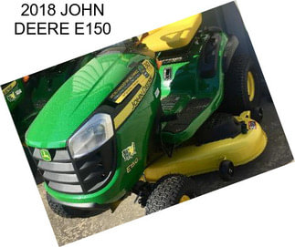 2018 JOHN DEERE E150