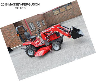 2018 MASSEY-FERGUSON GC1705