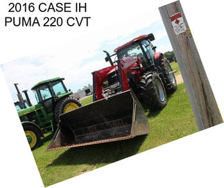 2016 CASE IH PUMA 220 CVT