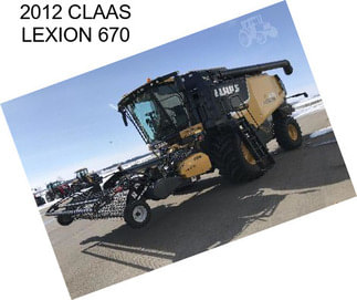 2012 CLAAS LEXION 670