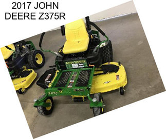 2017 JOHN DEERE Z375R