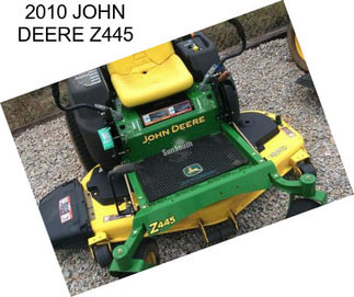 2010 JOHN DEERE Z445
