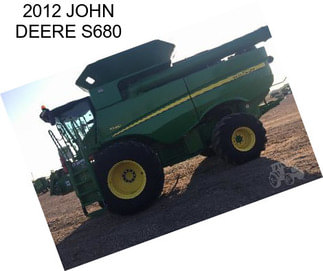 2012 JOHN DEERE S680