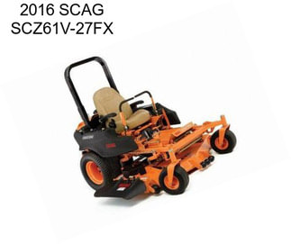 2016 SCAG SCZ61V-27FX