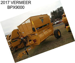 2017 VERMEER BPX9000