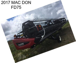 2017 MAC DON FD75