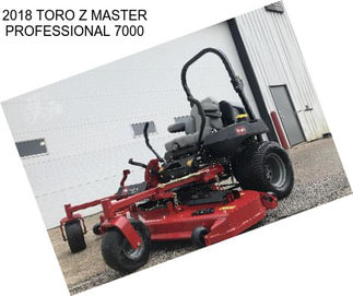 2018 TORO Z MASTER PROFESSIONAL 7000