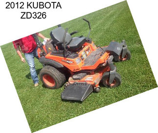 2012 KUBOTA ZD326