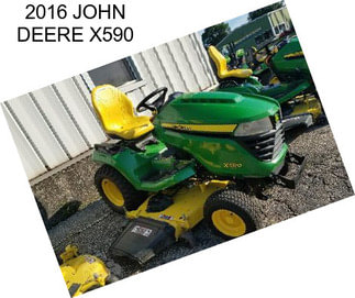 2016 JOHN DEERE X590