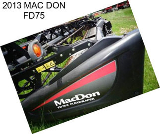 2013 MAC DON FD75