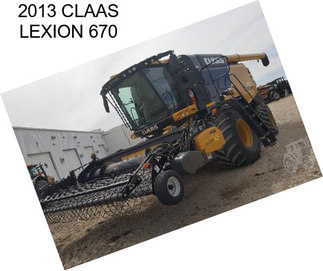 2013 CLAAS LEXION 670