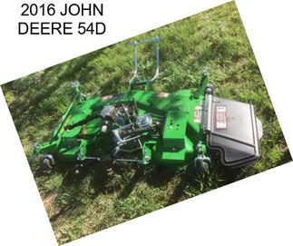 2016 JOHN DEERE 54D