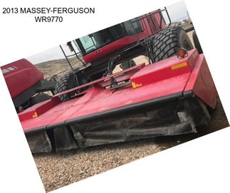 2013 MASSEY-FERGUSON WR9770