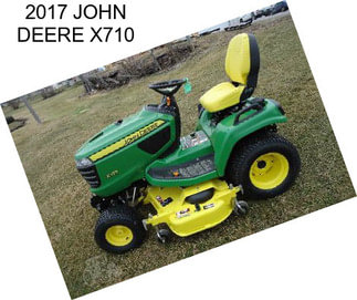 2017 JOHN DEERE X710