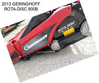 2013 GERINGHOFF ROTA-DISC 800B