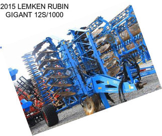 2015 LEMKEN RUBIN GIGANT 12S/1000