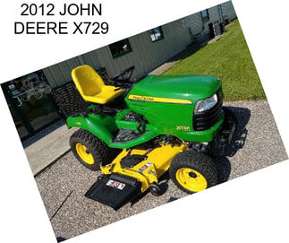 2012 JOHN DEERE X729