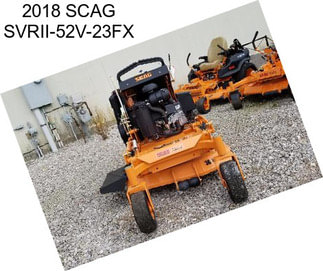 2018 SCAG SVRII-52V-23FX