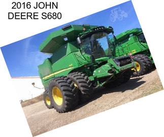 2016 JOHN DEERE S680