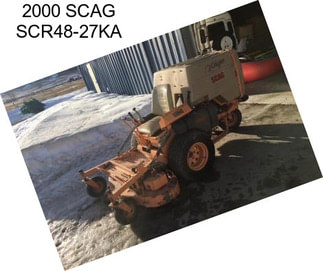 2000 SCAG SCR48-27KA
