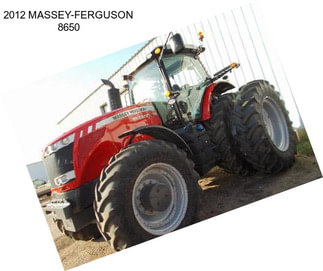 2012 MASSEY-FERGUSON 8650