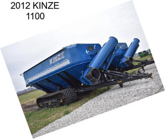 2012 KINZE 1100