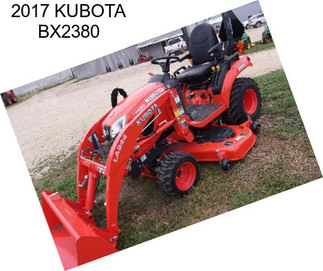 2017 KUBOTA BX2380