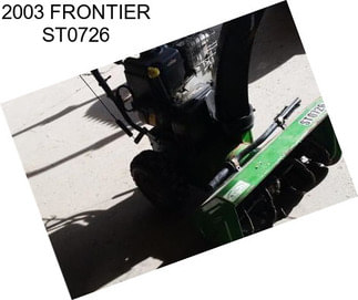 2003 FRONTIER ST0726