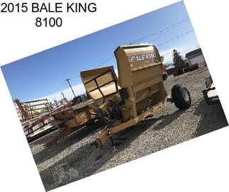 2015 BALE KING 8100