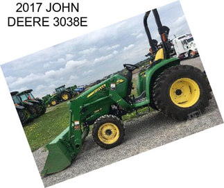 2017 JOHN DEERE 3038E