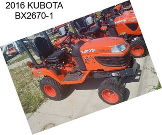 2016 KUBOTA BX2670-1