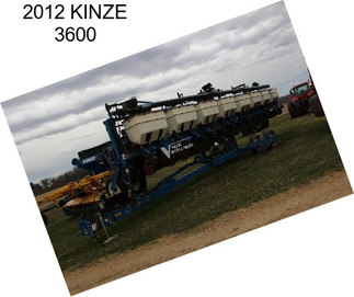 2012 KINZE 3600