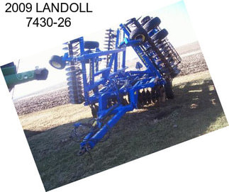 2009 LANDOLL 7430-26