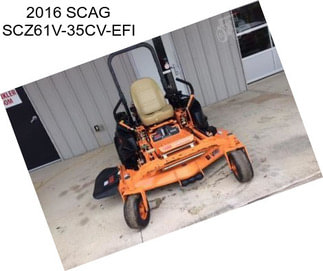 2016 SCAG SCZ61V-35CV-EFI