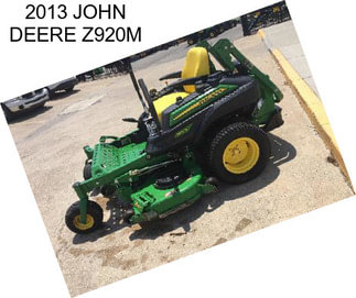 2013 JOHN DEERE Z920M